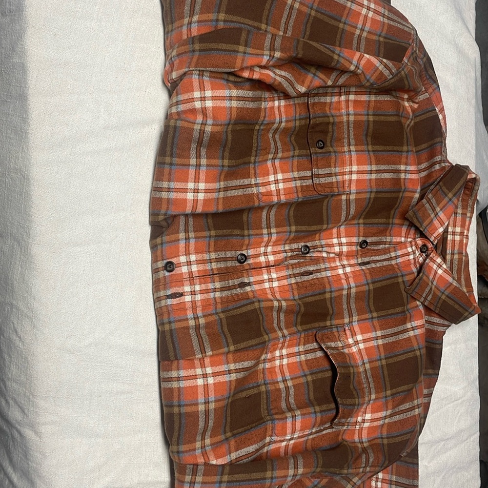 Orange Timberland flannel 2xl